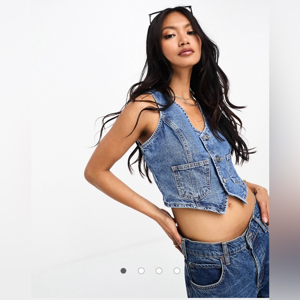 Mango denim vest